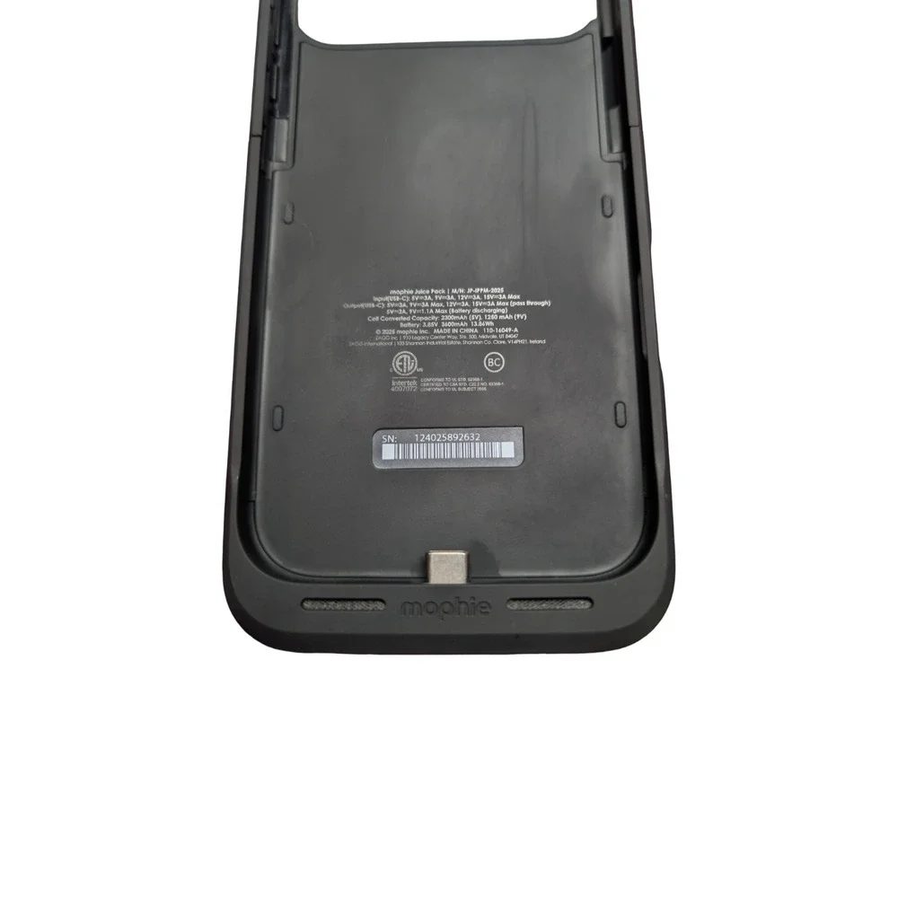 Pp3-H Mophie Juice Pack Battery Case for Apple iPhone 17 Pro Max - Black ⬇️